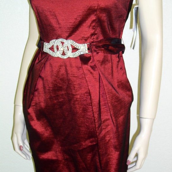 Betsy & Adam NWT Taffeta Ring Belt Sash Dress - Picture 3 of 6